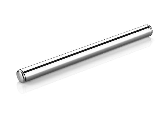 Stainless Steel Rolling Pin Chapati Belan Best Kitchen Accessories Roti Roller Size (Dia 25 Mm X 31.8 Cm)