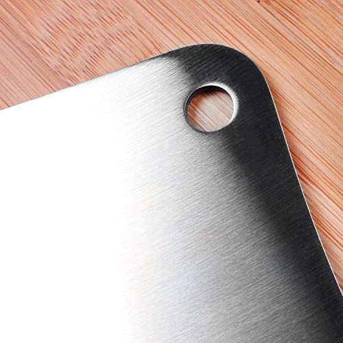 Stomata Garden's Countertop Stainless Steel Worktop Platform Round Edge, Chopping Board for Kitchen, Baking,Fruit and Vegetable Cutting & Chopping Board (Pack of 1) (350 * 250mm Hole Handle)