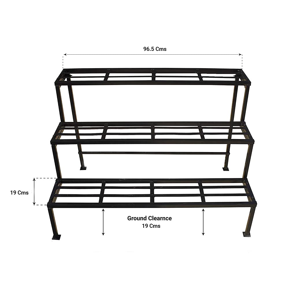 Heavy Duty Step Planter Stand (Easy Assembly) Indoor Planter Stand | Balcony Plant Pot Stand | Gardening Pot Stands (3 Step)